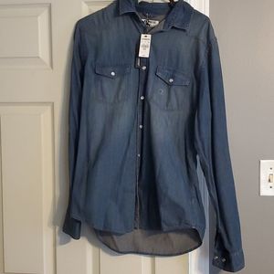 Express Long sleeve jean shirt